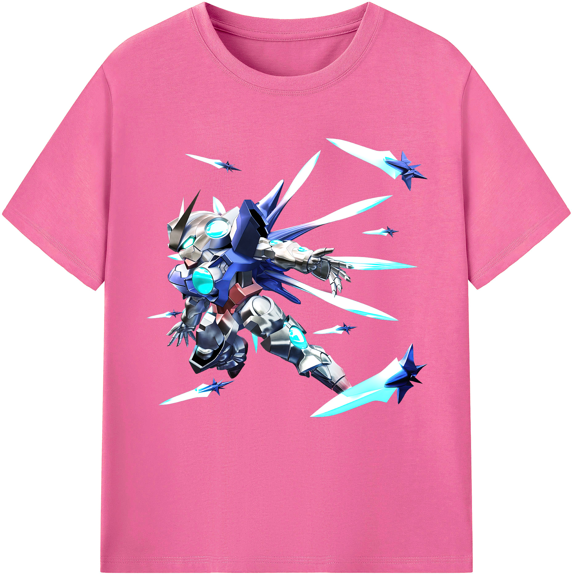 （画像用） 機動戦士ガンダム Mobile Suit Gundam レディースカジュアルプリントTシャツ（綿100％）